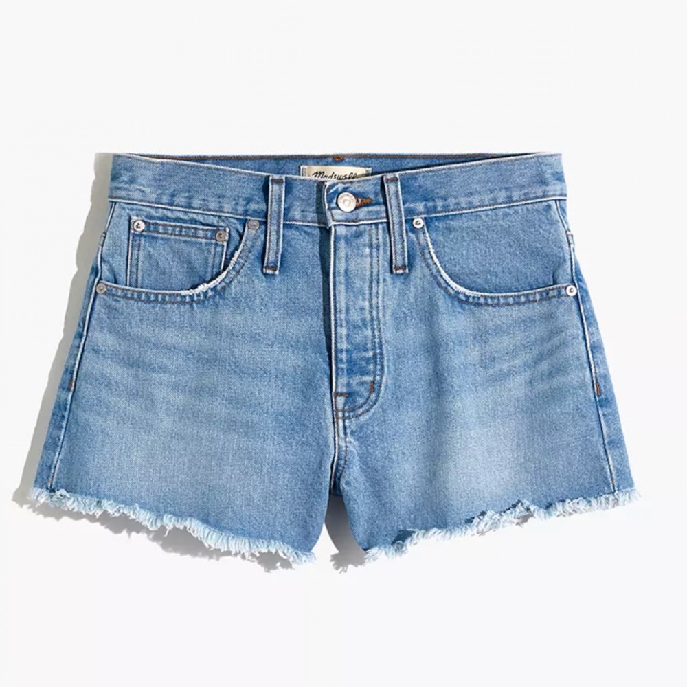 Madewell Relaxed Denim Button Fly Shorts
